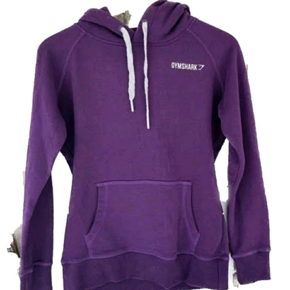 🎀 Gymshark purple kangaroo pocket pullover hoodie XS
